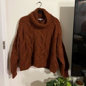 Madewell Somervell Modern Cable Turtleneck Sweater